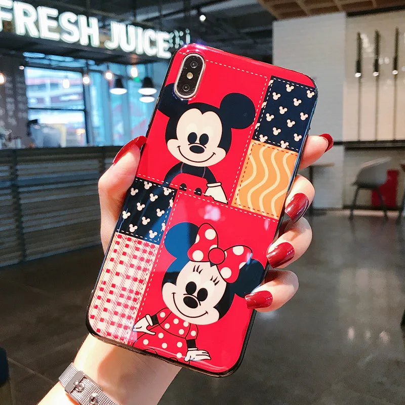 Mickey Minnie Phone Case For xiaomi 9SE A1 A2 mi 8 Lite 6X Redmi7 Note 7 Pro note3 K2 Soft Cover Mirror Cartoon Protective Coque |