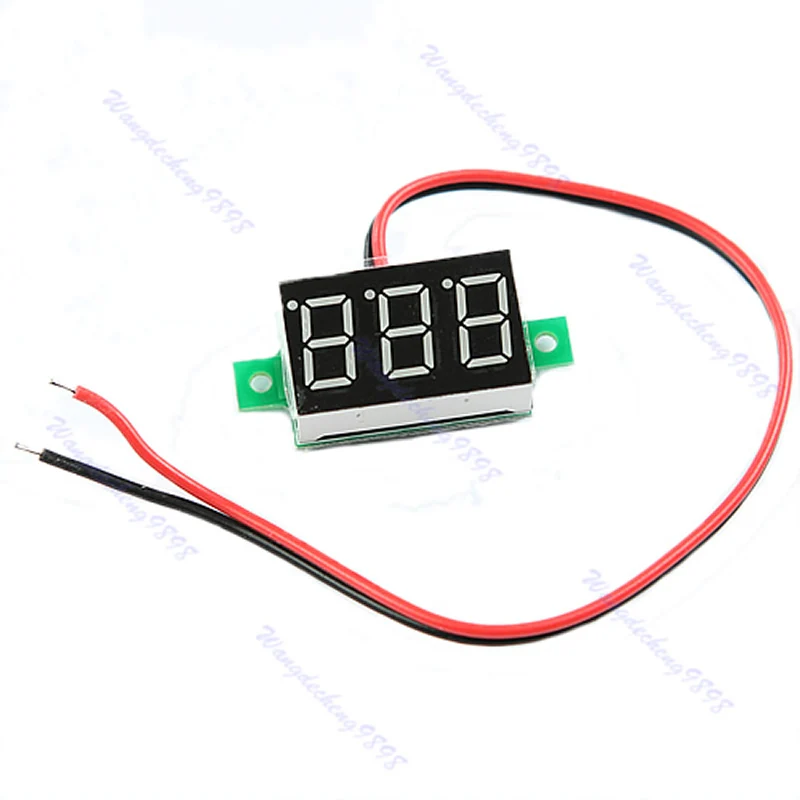 1 шт. DC 2 5 30 V Вольтметр светодиодный дисплей Цифровой вольтметр самоуправляемый