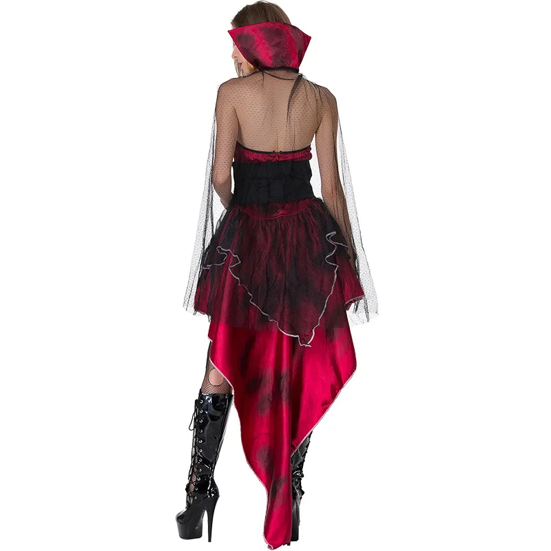 

Women Sexy Gothic Vampire Costume Halloween Fantasia Vampire Cosplay Fancy Dress Carnival Outfits