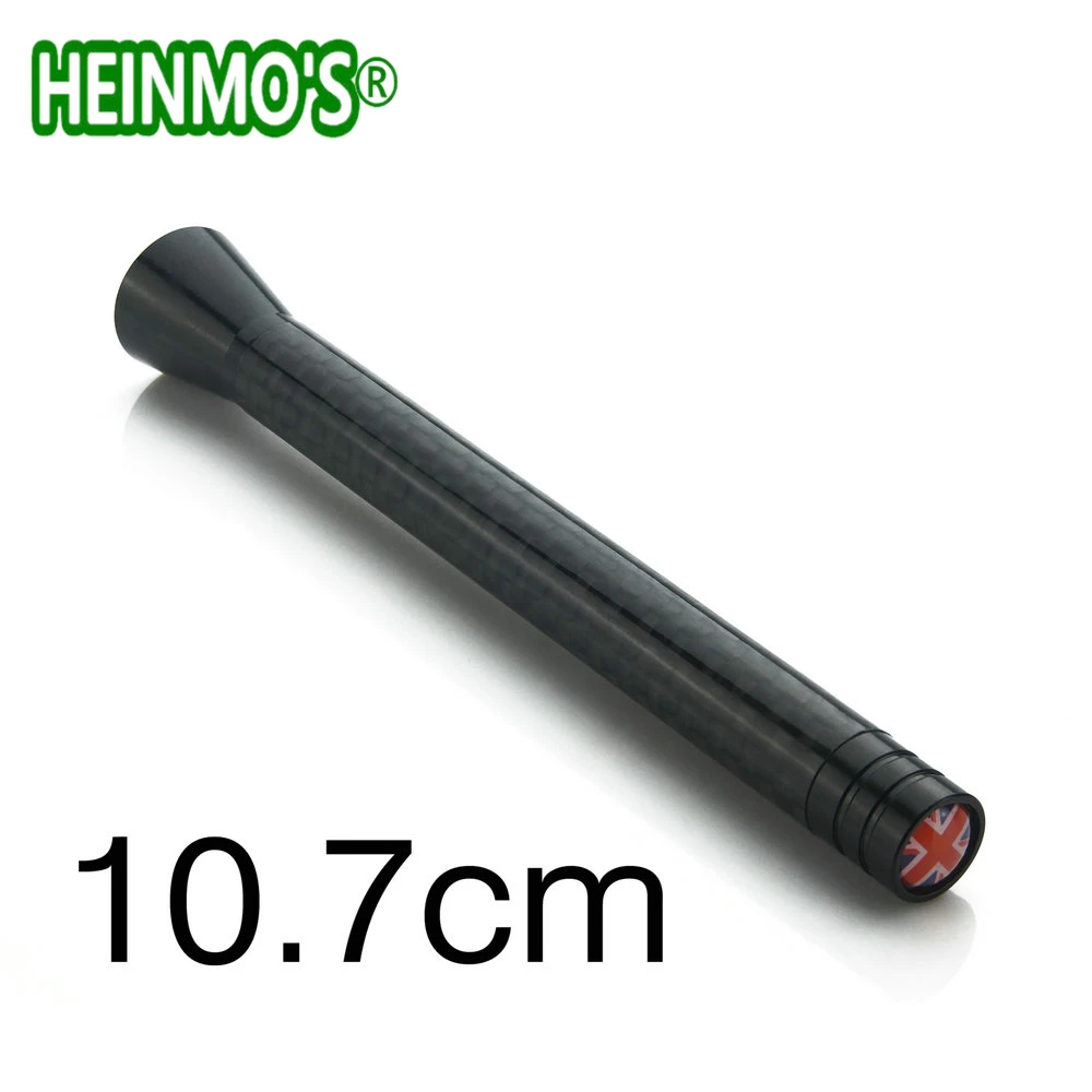 CarbonFiber UK 107mm Аксессуары для MINI Cooper, земляк для MINI Cooper R56 R50 R53 R55 R60, одна автомобильная антенна для MINI F56 F55 F54 F60 F61 - Цвет: CarbonFiber UK 107mm