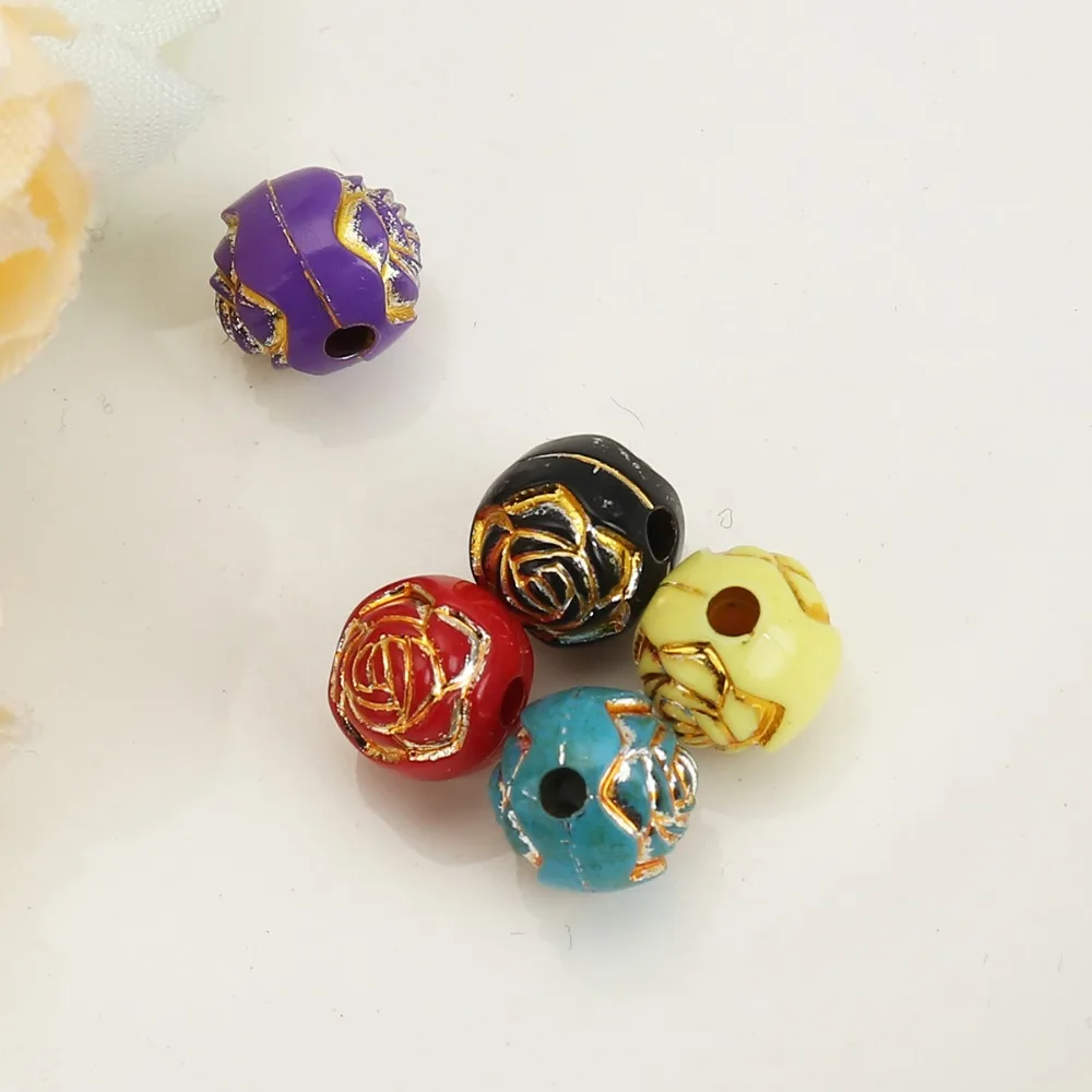 DoreenBeads Φ в случайном порядке Рисунок розы фурнитура для самостоятельного