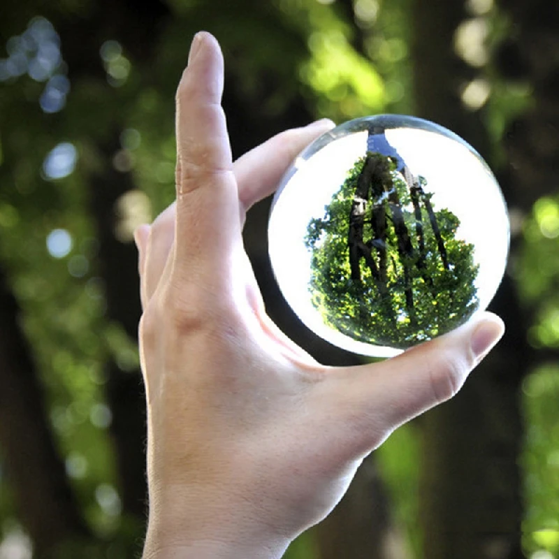 50 мм Азиатский Редкий Натуральный кварц чистое прозрачное волшебное стекло