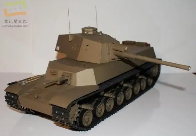 Дьявол Тип 5 средний танк военная модель 3D Бумага бумага для ручных поделок