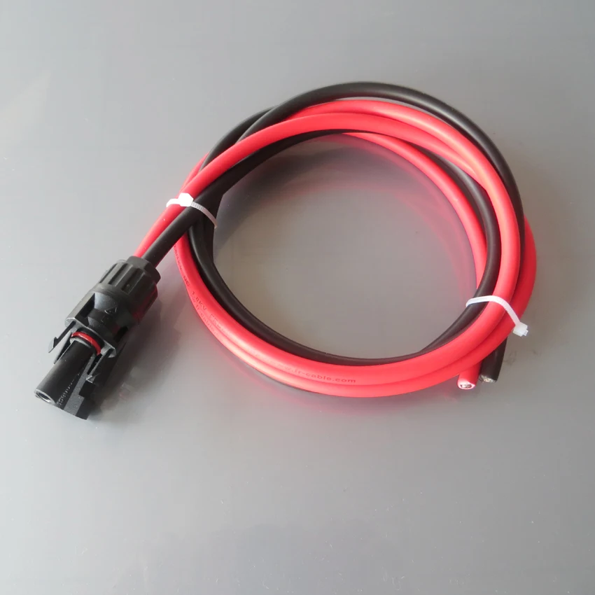 1 пара x MC4 разъем ветви с красными муж отделение черный м 4mm2 кабель TUV утвержден |