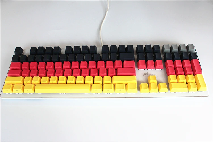 104/87 ключей OEM профиль Keycaps Cherry MX Переключатель утолщаются PBT Radium valture боковые