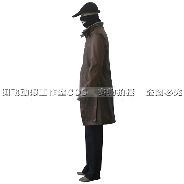 Anime! Watch Dogs Aiden Pearce Trench Coat Uniform Cosplay Costume Customize Halloween Daily Suit For Men Free Shipping | Тематическая