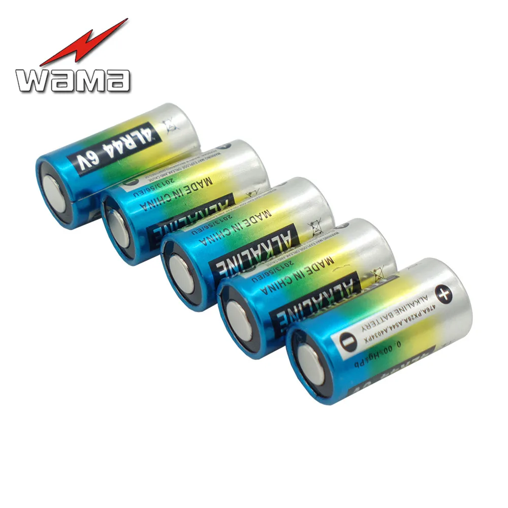 5x Wama 4LR44 6V сухие щелочные батареи для дрессировки собак ударные ошейники A544V 4034PX PX28A L1325 4AG13 544 4A76 батарея для камеры