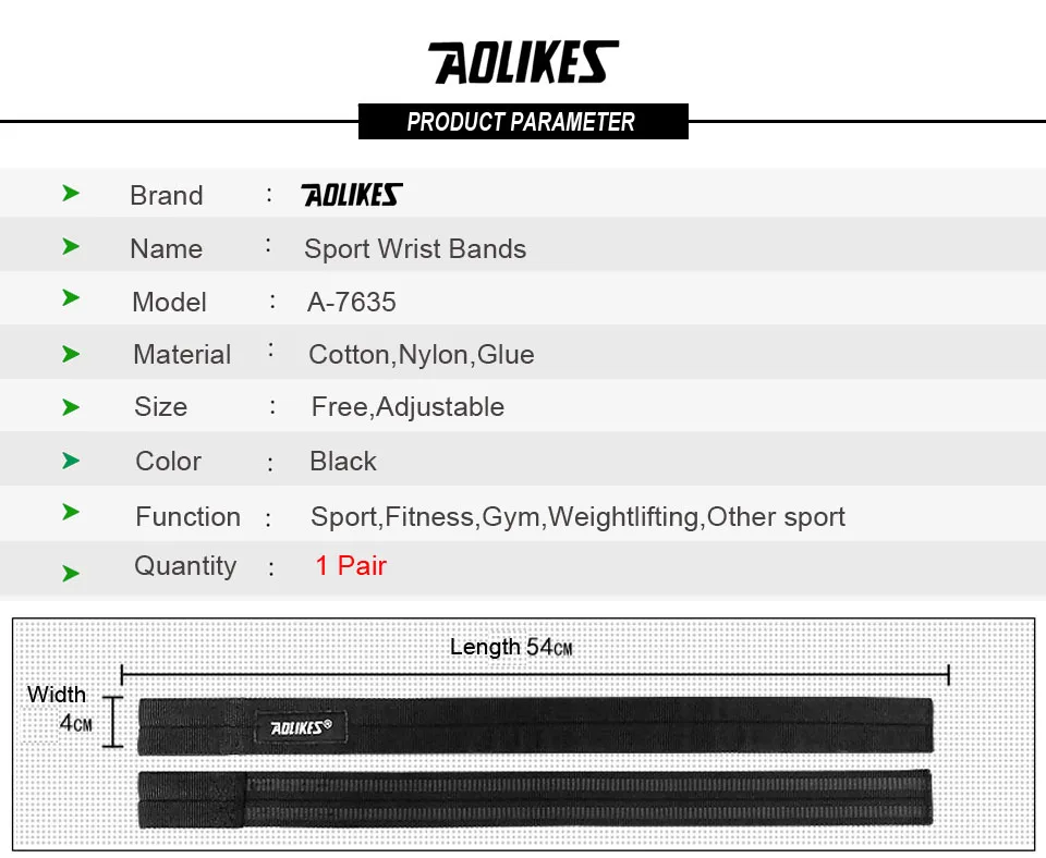 AOLIKES 2 шт./лот, спортивные Напульсники для тренажерного зала, фитнес-гантели, напульсники для тренировок, напульсники