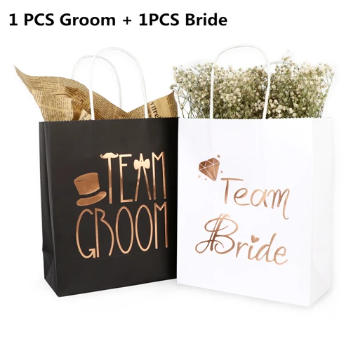 Bride Groom Bags OurWarm Свадебный для свадебной вечеринки сувениры бумажная Подарочная коробка сумка пригласительное кольцо для карт Подушка деревенские Женихи Свадебные вечерние украшения - Цвет: Bride Groom Bags