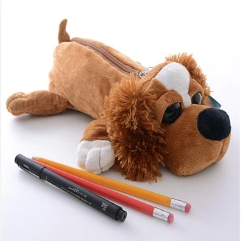Чехол для карандашей kalem kutusu estuches школьный пенал для карандашей trousse skolaire stylo animal estojo de lapis милый плюшевый чехол для ручек с героями мультфильмов - Цвет: dog