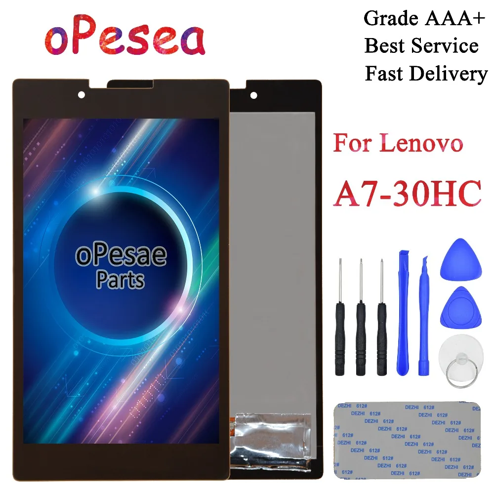 Opesea для lenovo Tab 2 A7-30 A7-30HC A7-30DC полный Сенсорный экран планшета с ЖК-дисплей Дисплей Панель Стекло сборки Замена