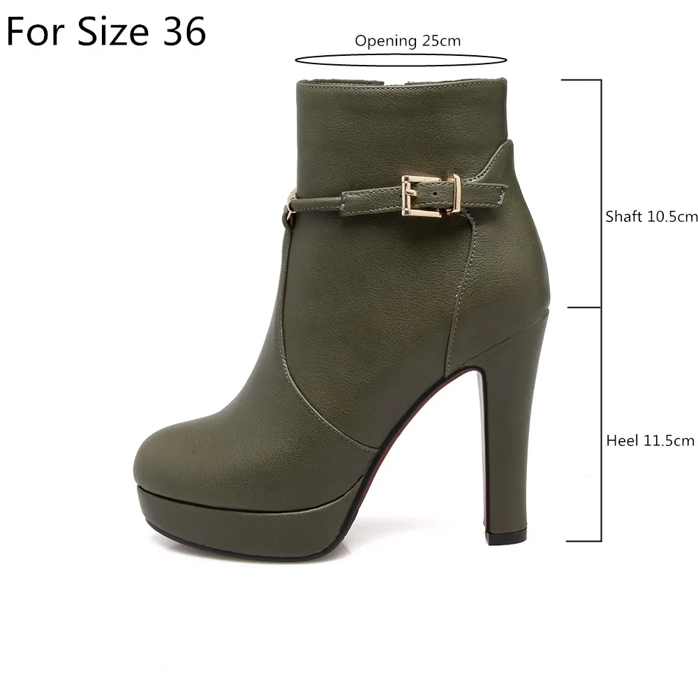 Женские ботильоны из ПУ кожи с круглым носком на высоком каблуке|ladies designer shoes|shoes