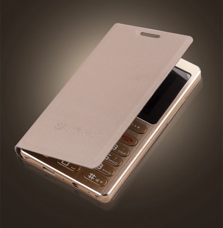 Ультратонкий мобильный телефон для кредитных карт Fsmart SATREND A10 Dual Sim GSM металлический корпус 1,7" мини Bluetooth вибрирующий мобильный телефон