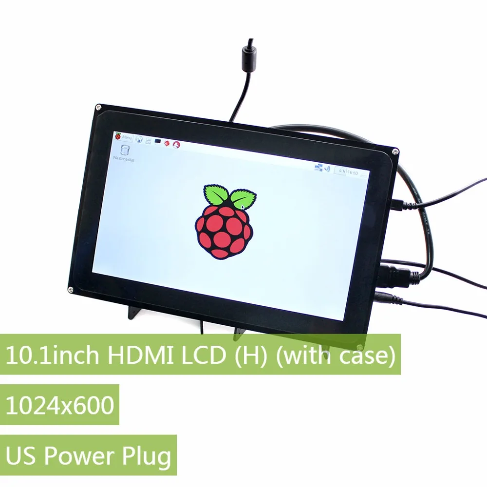 Запчасти Raspberry Pi 3 Дисплей 10 1 дюймов 1024x600 емкостный Сенсорный экран ЖК дисплей (H) с