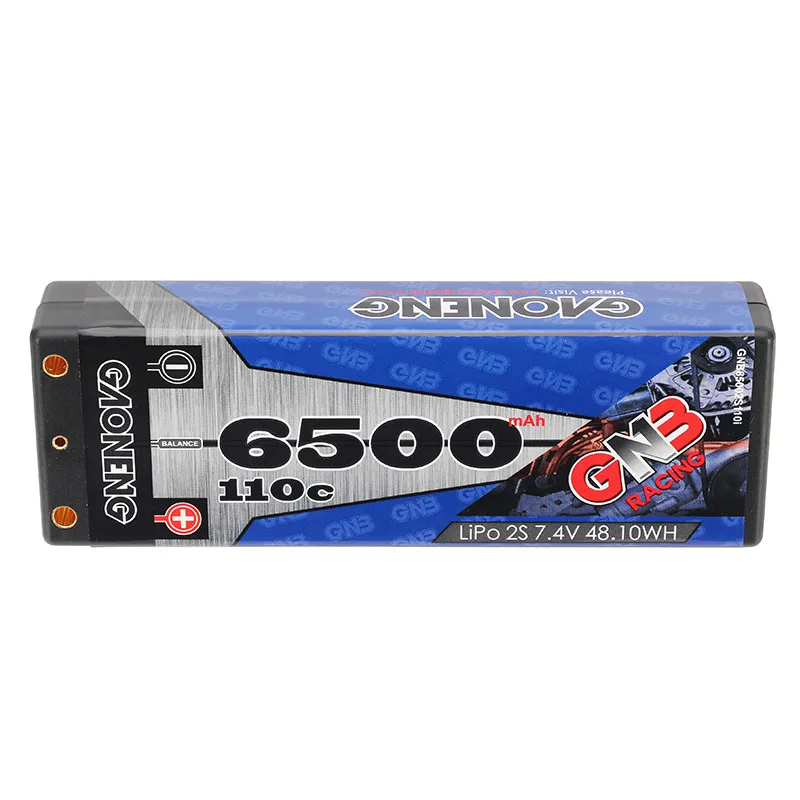 Gaoneng GNB 7 4 V 6500mAh 110C 2S перезаряжаемая Lipo батарея T вилка для 1:10 RC автомобилей