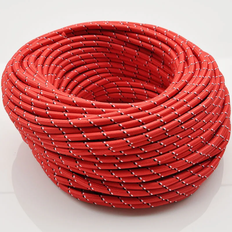 0 75 мм2 круглый текстильный тканевый Электрический провод плетеная люстра кулон