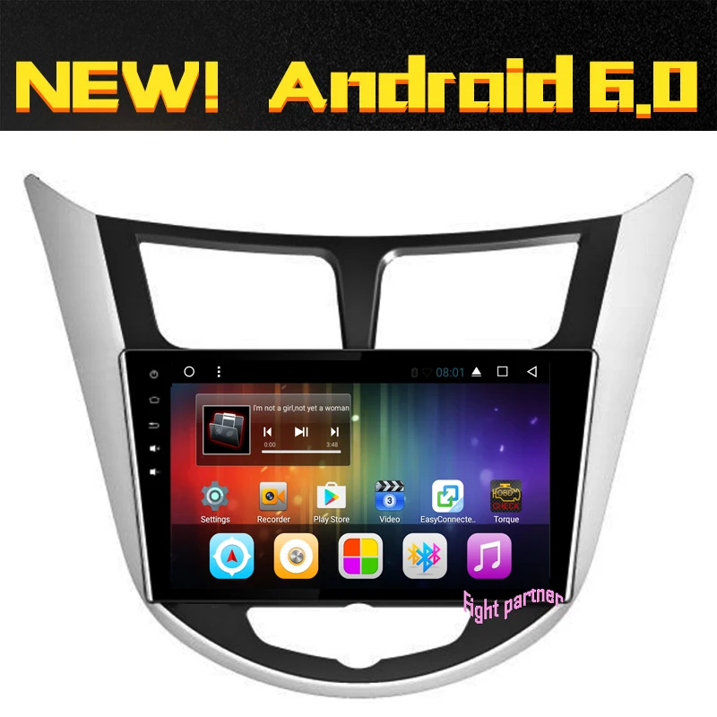 Бесплатная доставка Новый Большой 9 дюймовый автомобильный DVD плеер Android 6 0 для