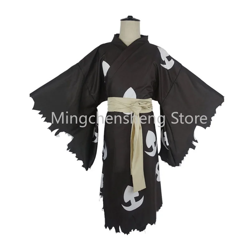 

Anime Dororo Cosplay Costume Hyakkimaru Dororo Cosplay Halloween Costume Japanese Kimono Full Set Hair Ponytail Anime Wigs Adult