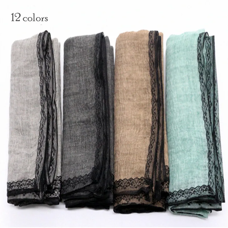 10 шт. женские шарфы и палантины с кружевом|fashion shawls|hijab scarfmaxi scarf |