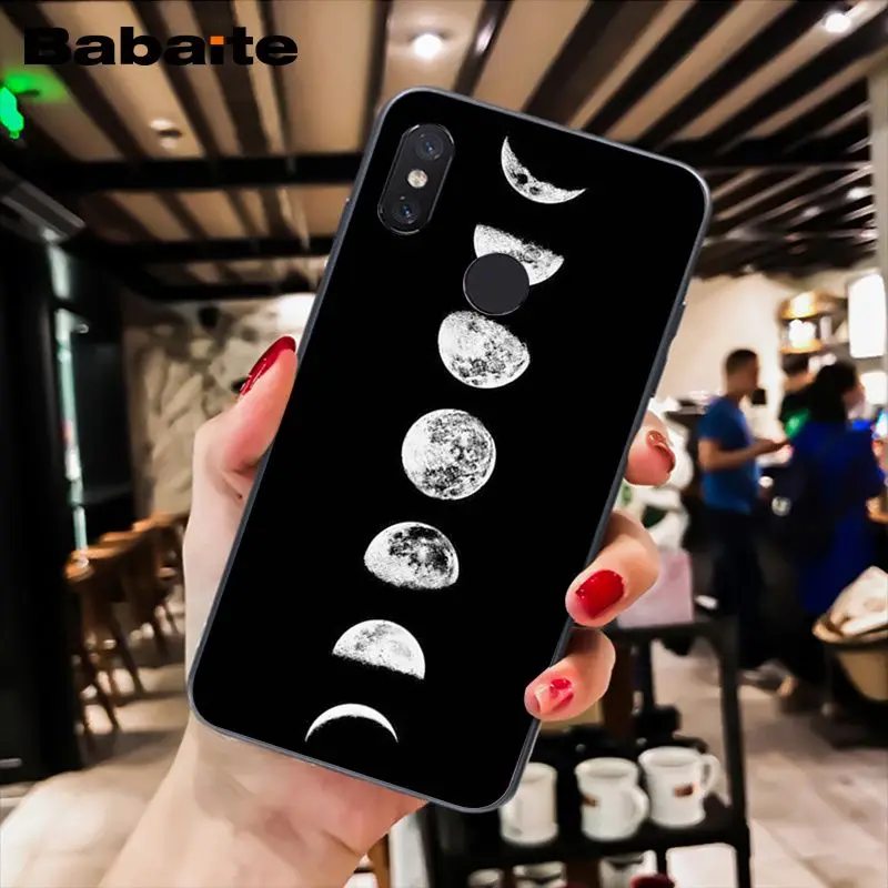 Babaite белый луны и звезд Космос астронавт чехол для телефона для Xiaomi MiA1 A2 lite F1 Redmi8 6A 4X 5Plus S2 Note7 8Pro 5A 7A