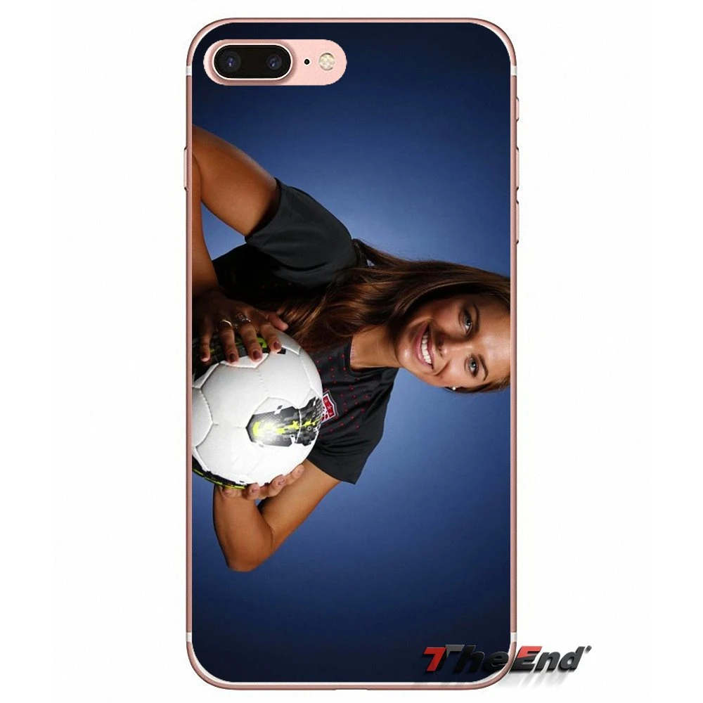 For iPhone X 4 4S 5 5S 5C SE 6 6S 7 8 Plus Samsung Galaxy J1 J3 J5 J7 A3 A5 2016 2017 Alex Morgan American Soccer star Soft Case | Мобильные