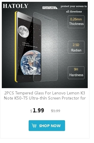 2 шт., закаленное стекло для lenovo Lemon K3 Note K50-T5, ультратонкая Защитная пленка для lenovo K3 Note, стекло 5,5 дюйма, пленка HATOLY