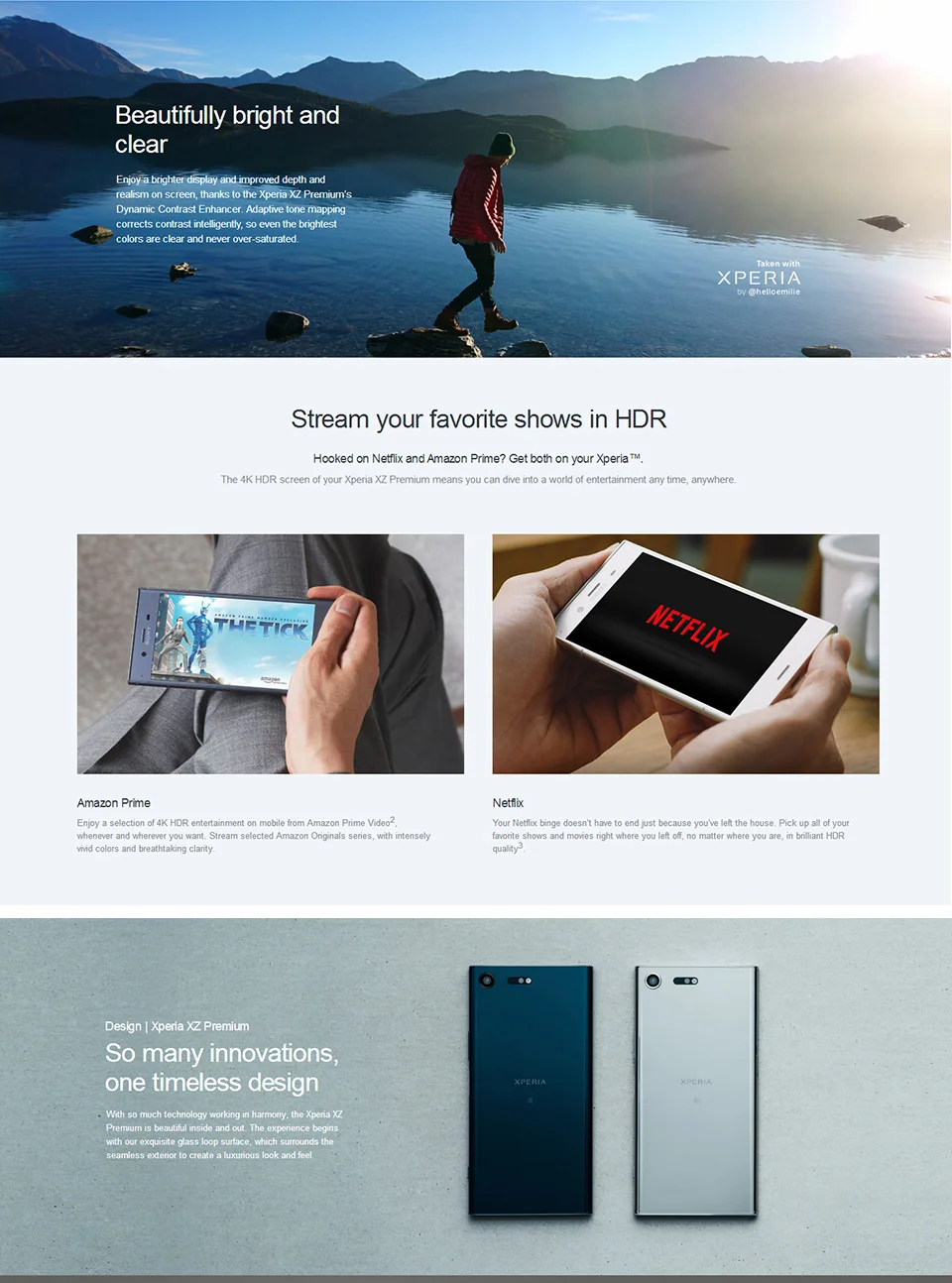 Мобильный телефон sony Xperia XZ Premium G8141, 4G LTE, 4 Гб ОЗУ, 64 Гб ПЗУ, одна Sim карта 19 МП, четыре ядра, NFC, 3230 мАч, Android, быстрая зарядка 3,0