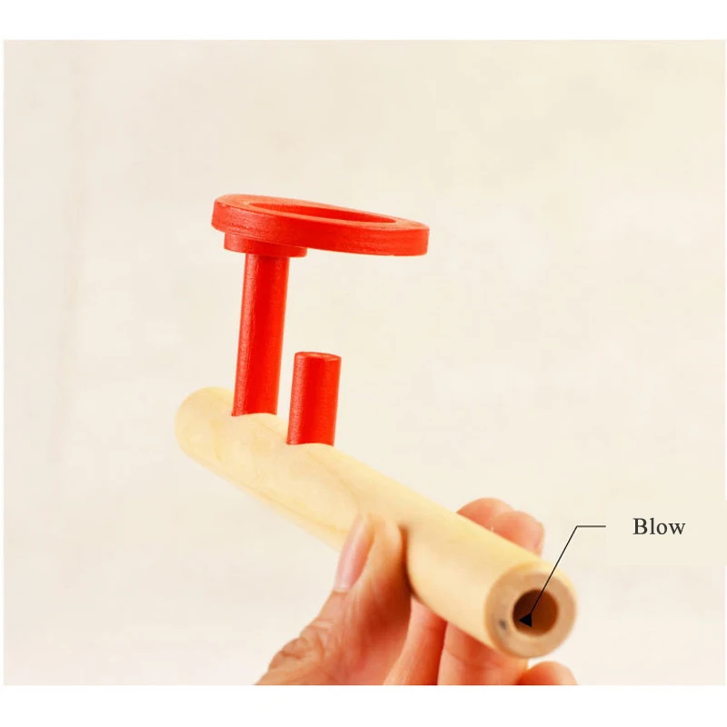 Деревянные игрушки забавные выдувные мячи Классическая Веселая игра для раннего