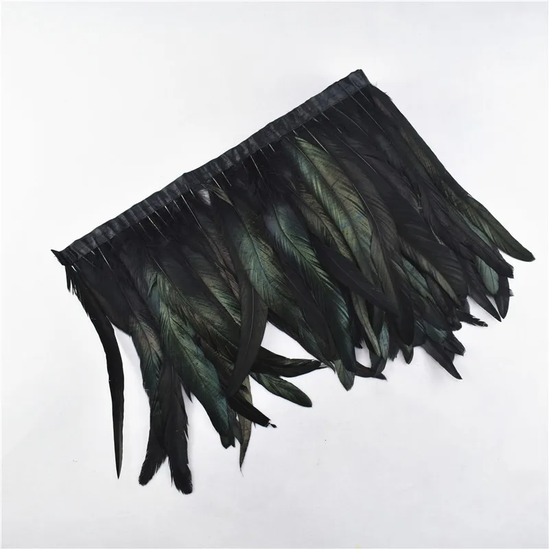 Украшение для платья юбки карнавальных костюмов черных перьев 25 30 см|Перо| |