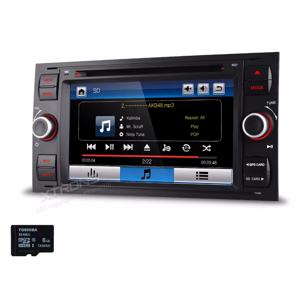 XTRONS 7 &quotцифровой сенсорный экран 2 din автомобильный DVD плеер GPS для Ford Focus II C Max S Galaxy