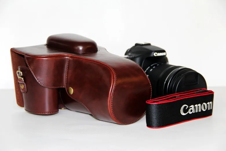 Заводская распродажа новый чехол из искусственной кожи для камеры + ремешок Canon EOS