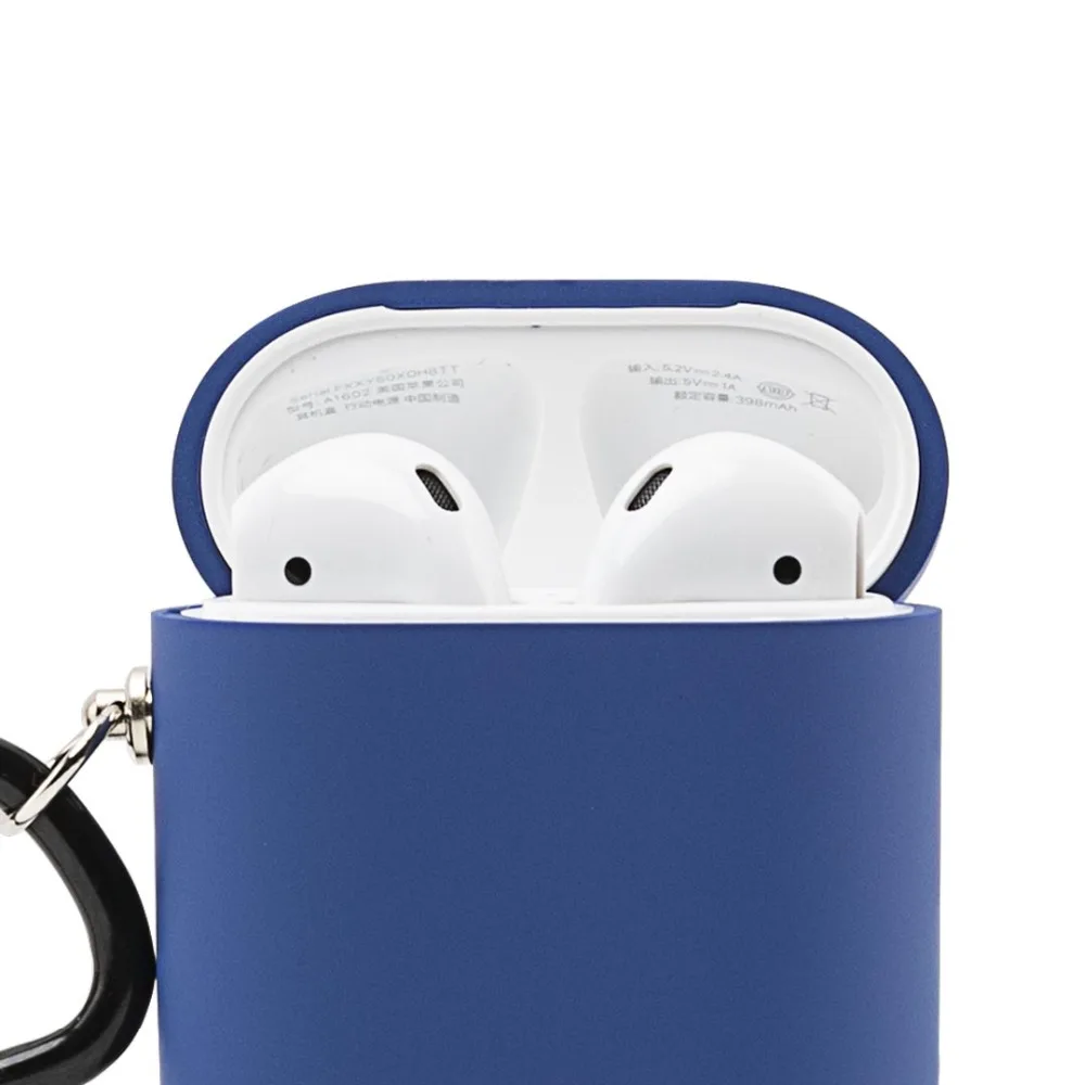 Оригинальный чехол для наушников xiaomi mijia Apple AirPods простой в зарядке силиконовый