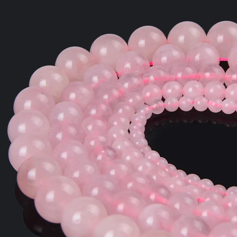 Бусины розового цвета для изготовления ювелирных изделий 5 размеров 4 6 8 10 12 |