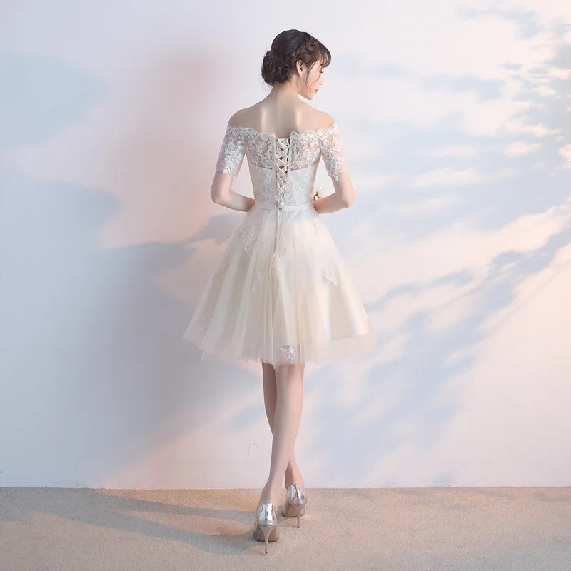 Выпускные платья vestidos гала линии Короткие 2017 Fahion Scoop Средства ухода за кожей шеи