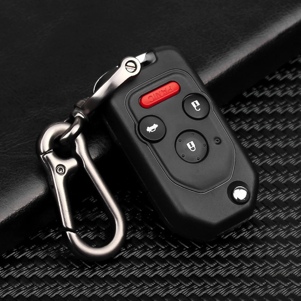 Model 8 KEYYOU модифицированный дистанционный ключ 2/3/4 кнопки флип-чехол для автомобильного ключа чехол для Honda Accord Civic 2006-2011 CRV Pilot fit с резиновая прокладка - Цвет: Model 8