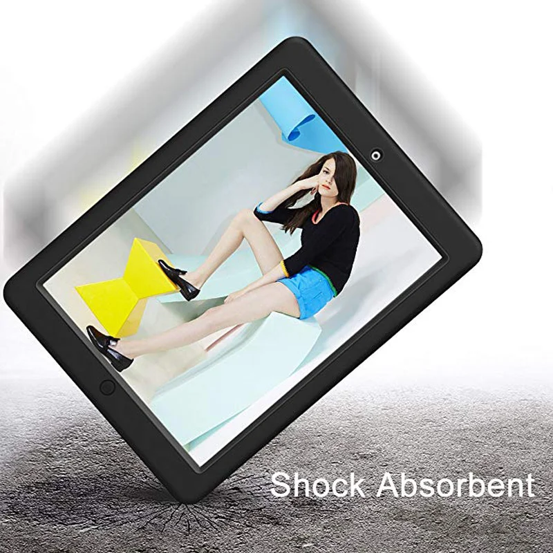 IPad 2 Чехол iPad 3 Чехол iPad 4 двухслойный чехол защитный чехол для 9," iPad 2/3rd/4-го поколения-красный/черный