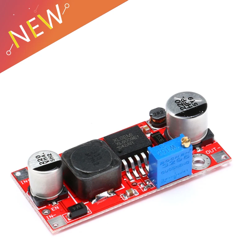 

Boost Buck DC-DC Adjustable Step Up Down Converter XL6009 Power Supply Module 10W 5-32V to 5-50V High Performance Low Ripple