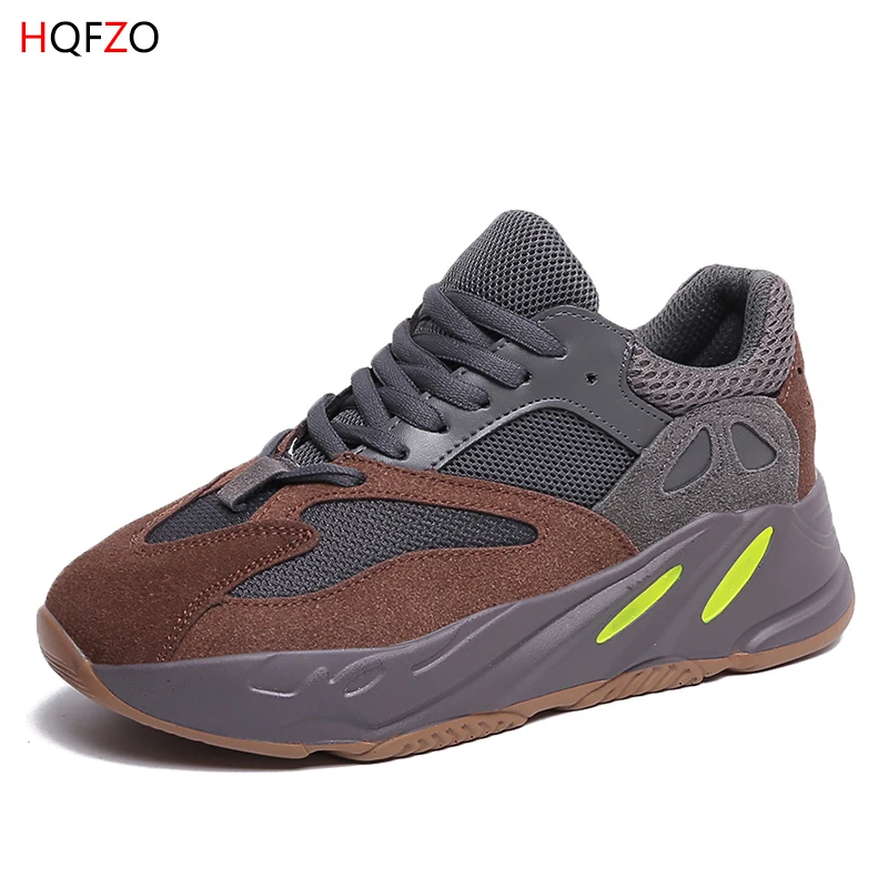 Кроссовки HQFZO женские на платформе Вулканизированная подошва сетчатые дышащие