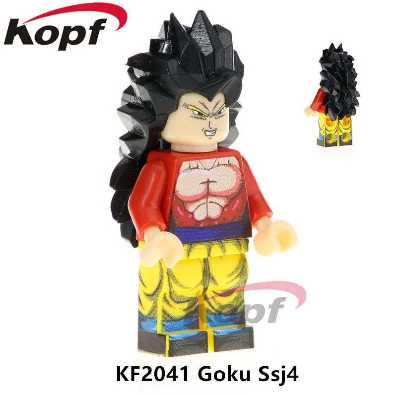 KF2041 Without Box KF525 один строительные блоки Сон Гоку Золотой Freze uuub хит Vogeta Dragon Ball Z фигурки Модель кирпичики для детей подарок игрушки - Цвет: KF2041 Without Box