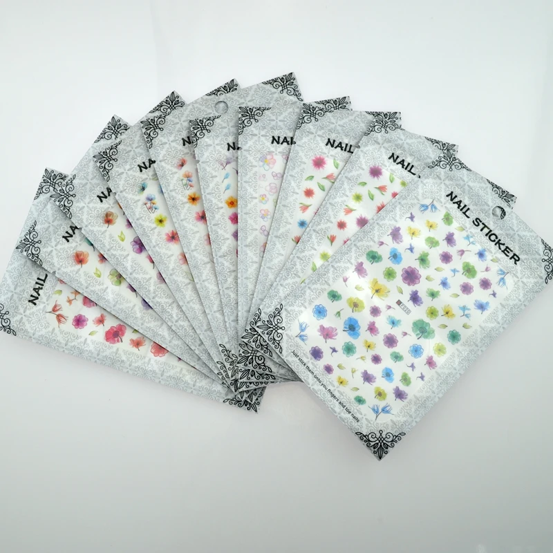10 листов декоративные наклейки для дизайна ногтей | Красота и здоровье