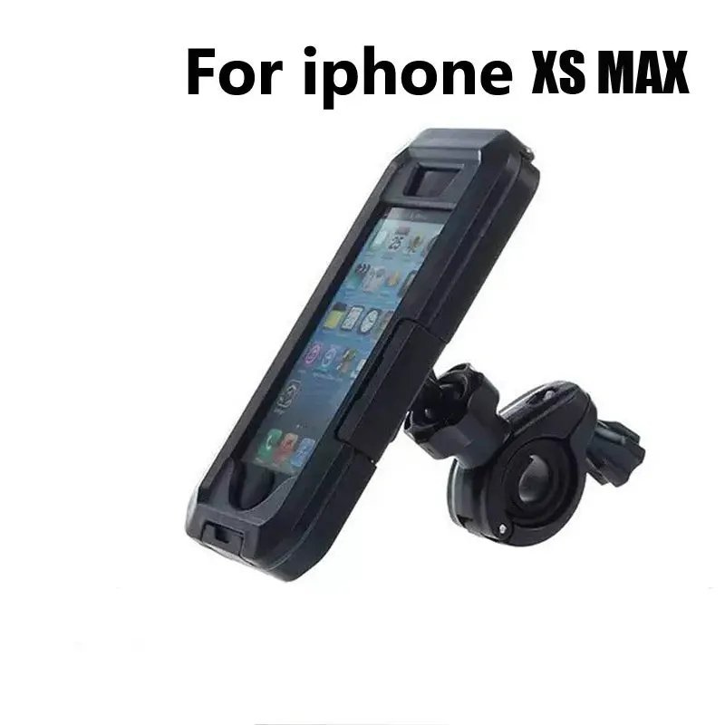 for iphone xs max Мотоциклетный держатель для телефона, водонепроницаемый чехол, вращающийся на 360 градусов держатель для iPhone XS Max XR 5 6 7 8 Plus, подставка для телефона, велосипедный кронштейн - Цвет: for iphone xs max
