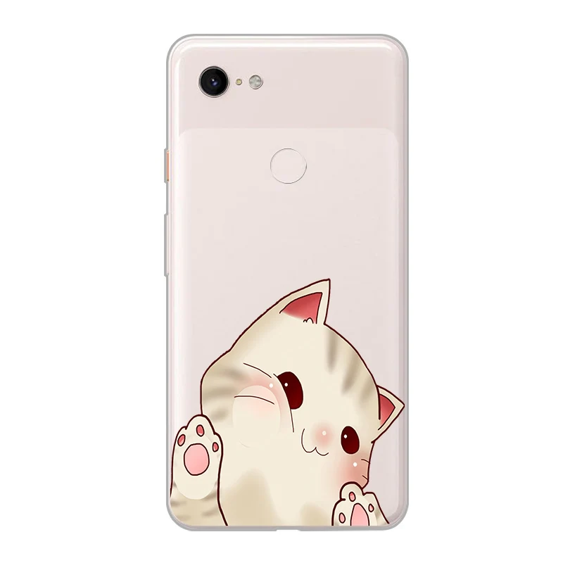 ciciber New Fashion Phone Cases For Google Pixel 3 2 XL Case Soft TPU Back Cover for 3XL 2XL Animal Cat Dog Funda Coque |