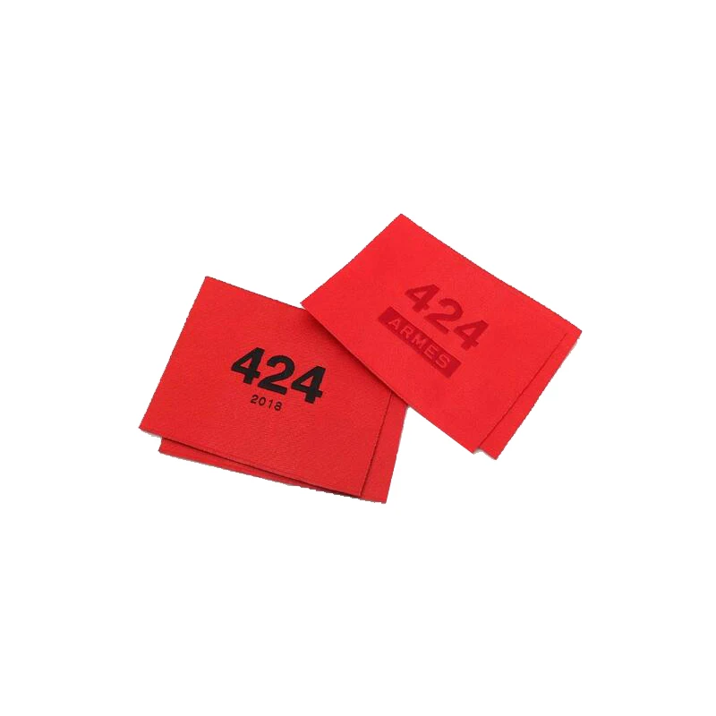 1000 шт партия одежды этикетки на заказ частный бренд моющиеся тканевые ярлык