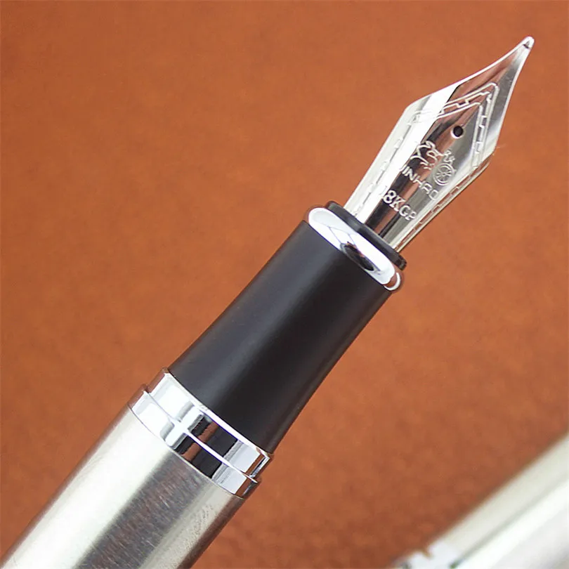 

1pc/lot Luxury Jinhao x750 Full Steel Fountain Pen 0.5mm Iraurita Ink Pens for Student Gift School Stationery Office Supplies