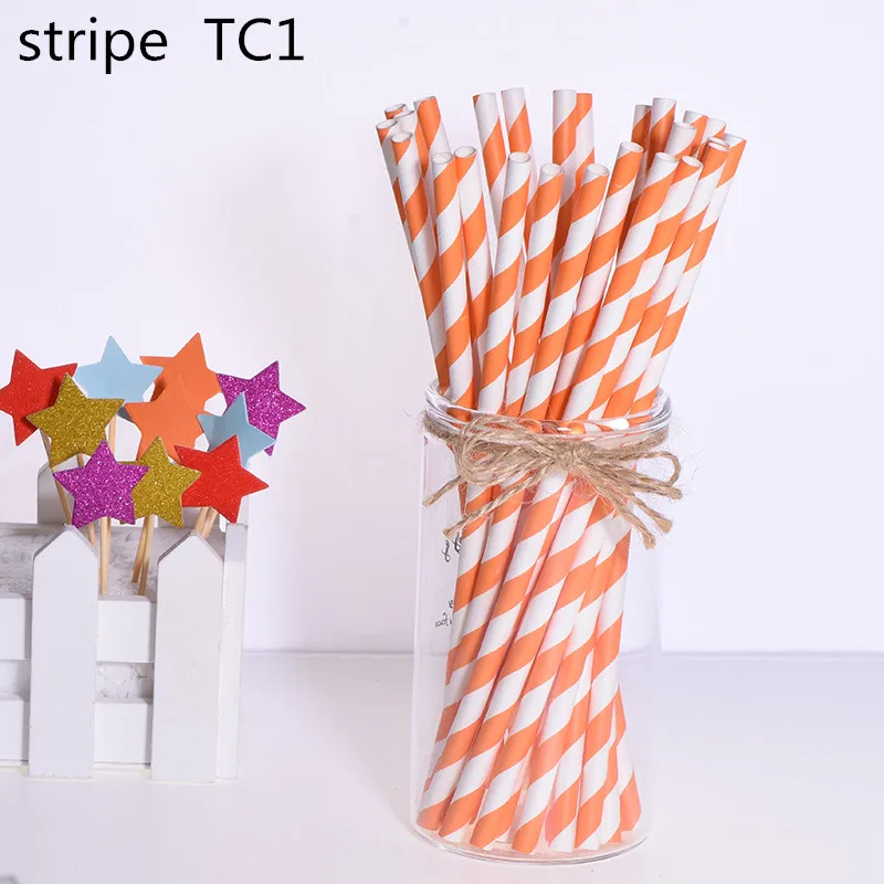 strip TC1 25 шт. креативные топперы для торта Фламинго бумажная соломинка для питья для детского душа мальчишник вечерние украшения для вечеринки сделанные своими руками - Цвет: strip TC1
