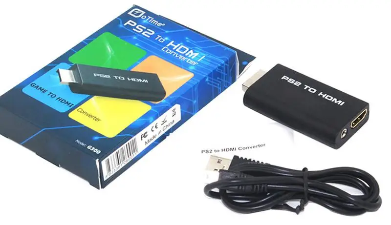 PS2 к HDMI аудио видео конвертер адаптер с 3,5 мм аудио выход PS2 плеер к HDMI для HDTV Поддержка 480i 576i 480P