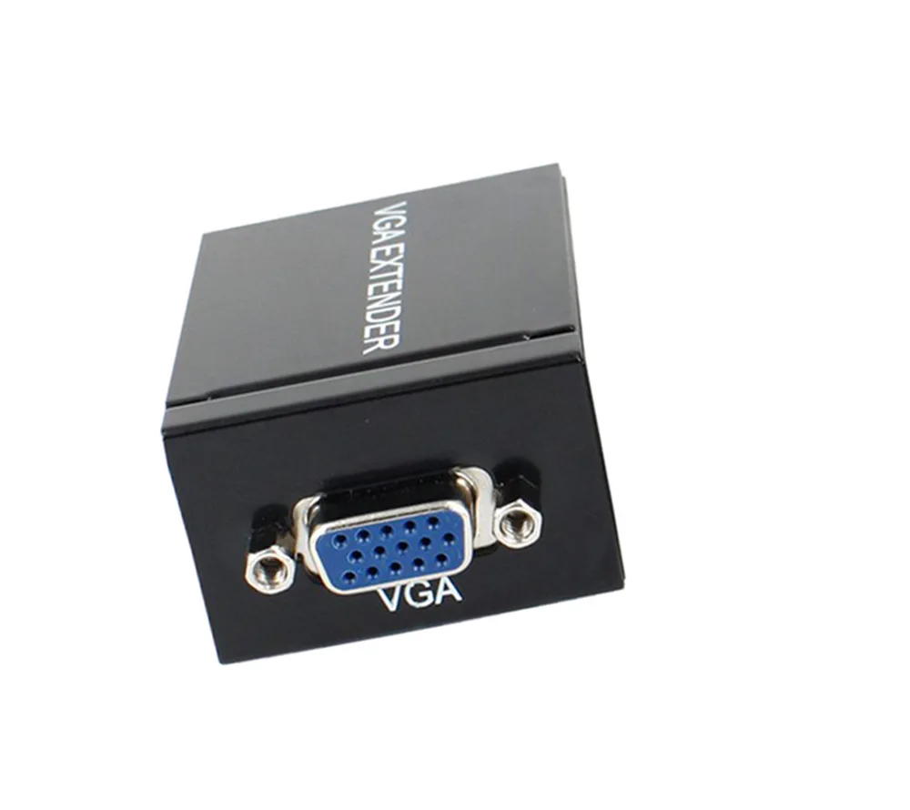Новый VGA Сетевой удлинитель сигнала отправителя 60 м RJ45 CAT5e/6 передатчик приемник