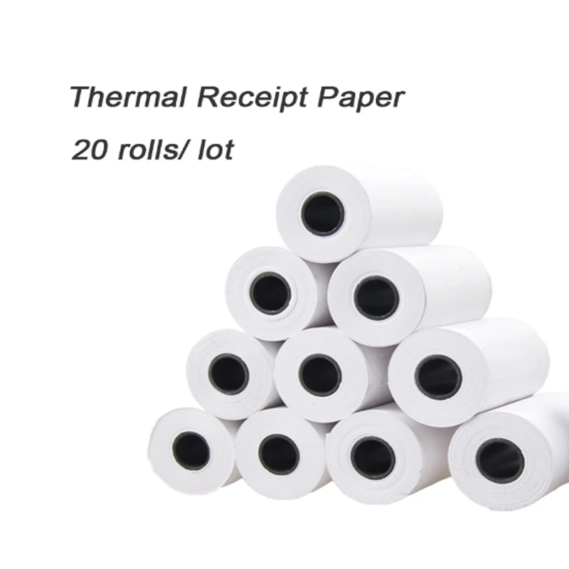 20 Rolls / Lot 58mmx30/40mm Thermal Receipt Paper POS Printer |