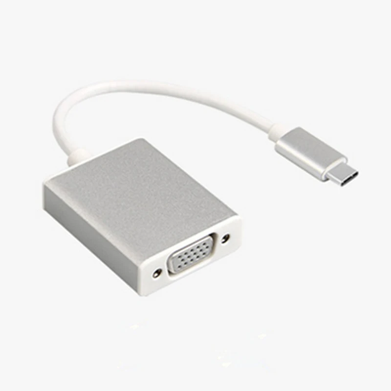 USBC to VGA Adapter USB 3.1 Type C Male to Female VGA Converter Cable 1080P FHD for Macbook 12 inch Chromebook Pixel Lumia 950XL images - 6