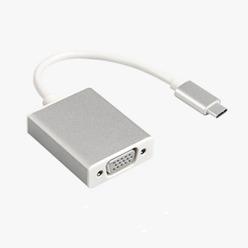 Переходник USBC на VGA USB 3 1 Type C кабель-конвертер Папа-мама 1080P FHD для Macbook 12 дюймов